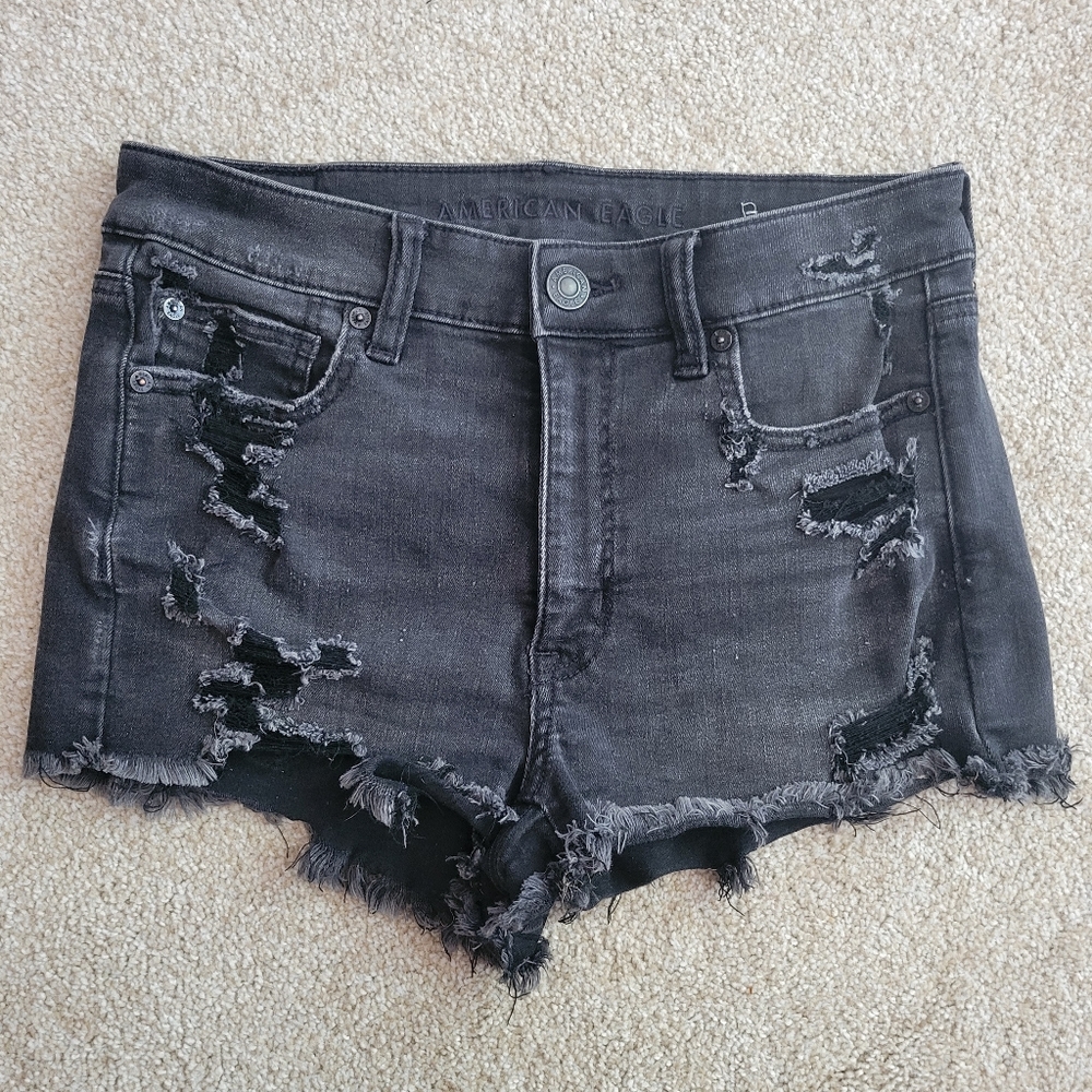 Ultra stretch jean shorts